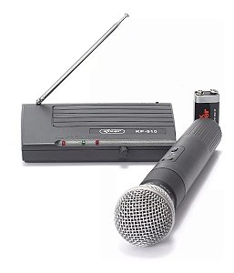 MICROFONE SEM FIO DE MÃO UM BASTÃO UHF KNUP 910
