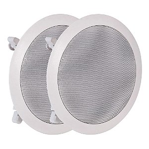 PAR DE ARANDELA DR650 R 6,5'' 60W TOTAL BRANCA DE EMBUTIR