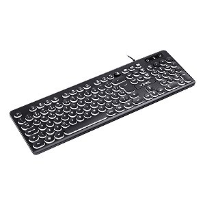 TECLADO CHOCOLATE SLIM LED BRANCO 1.8 MT USB - TC200