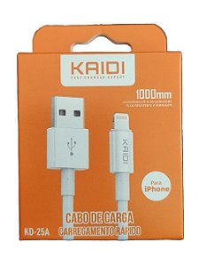 CABO TURBO KAIDI IPHONE LIGHTNING 100CM KD-25A