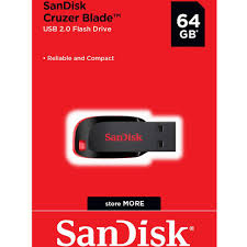 PENDRIVE SANDISK CRUZER BLADE 64GB