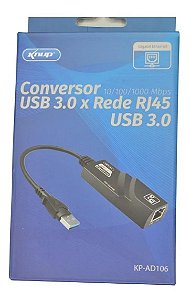 Adaptador USB para RJ45 USB 3.0 Gigabit