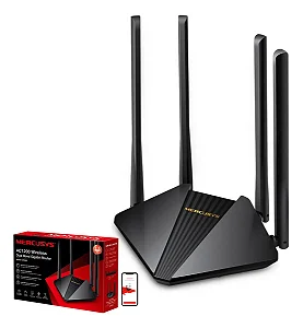 ROTEADOR E REPETIDOR MERCUSYS GIGABIT AC1200 2.4/5.0 GHZ