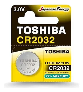 PILHA MOEDA LITHIUM CR2032 TOSHI (CAR/1)