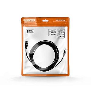 CABO USB2.0A M + B M 1,8M PLUS CABLE PT