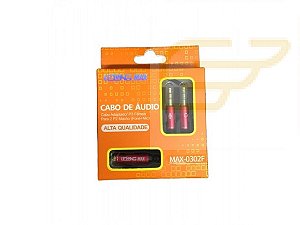 CABO ADAPTADOR AUDIO P3 P/ P2 LELONG MAX-0302F