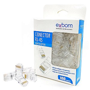 CONECTOR EXBOM RJ45 CAT5/5E
