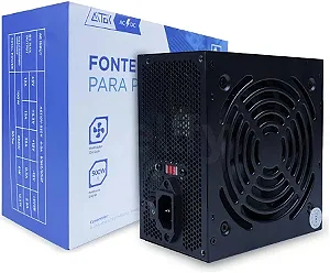 FONTE 500W REAL ATX COM CABO AITEK ATF-500