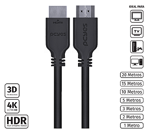 CABO HDMI 2.0 PCYES 4K/60HZ - 1 METRO - PHM20-1