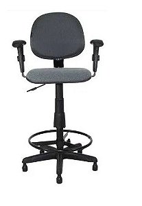 Cadeira caixa alta portaria modelo executiva com lamina e braços