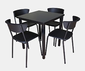 Kit Café Bar Emy Q4 – 1 Mesa + 4 Cadeiras