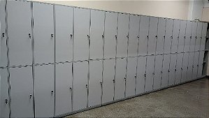 LOCKER 2 PORTAS EM MADEIRA - COM FECHADURAS
