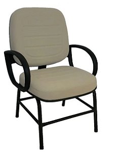 Poltronas fixa obesos com dimensões avantajadas para suportar com equilíbrio, conforto e ergonomia até 140 kg em uso constante.