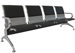 Longarina Aeroporto Cromada Estofada 2,3, e 4 lugares