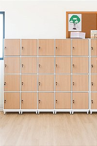 Armário Locker modular madeira