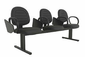 Longarina Universitária Executiva Gomada com Prancheta Escamoteável