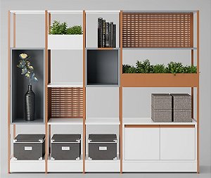 Estante Modular Conect – 4 Vãos