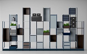 ​​​​​​​Estante Modular Conect – 6 Vãos | Composição Extra-Larga e Alto Desempenho