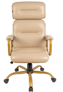 Poltrona Presidente  Dourada ST WOOD 10B