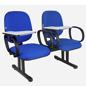 Longarina Universitária Diretor  com Prancheta Escamoteável