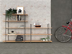 Estante com 5 Prateleiras – MDP 25 mm / Estante com 3 Prateleiras