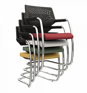 ​​​​​​​Cadeira Piena Aproximação em S – Empilhável Plaxmetal
