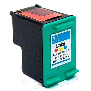 CARTUCHO DE TINTA COMPATÍVEL  75XL CB338WB COLORIDO | PHOTOSMART C4480 C4280 C5280 | 18ML