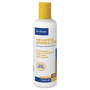 Hexadene Virbac Spherulites Shampoo para Cães e Gatos - 250 e 500 ml