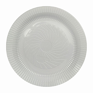 Prato Plástico Descartável 23cm Branco • Copoplast