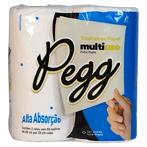 Papel Toalha Multiuso Folha Dupla | Pegg