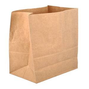Saco de papel Kraft 3kg 15x22x8cm Liso para Delivery com 100 Unidades