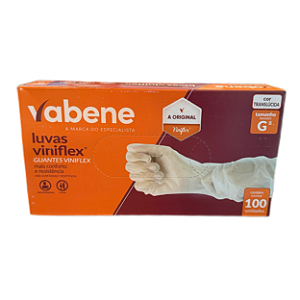Luva Viniflex Grande (G) com 100 Unidades | Vabene