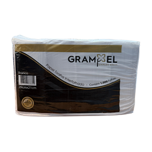 Papel Toalha Interfolha Branco com 1000 ou 5000 unidades | Grampel