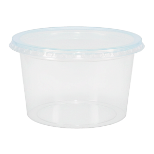 Kit Pote e Tampa PP 1000ml Redondo com 24 Unidades | Rioplastic