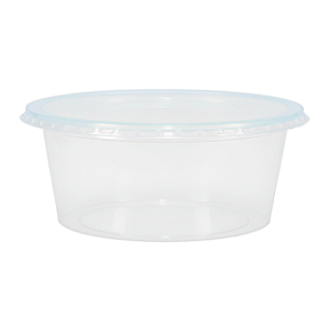 Kit Pote e Tampa PP 200ml Redondo com 24 Unidades | Rioplastic