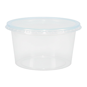 Kit Pote e Tampa PP 500ml Redondo com 24 Unidades | Rioplastic