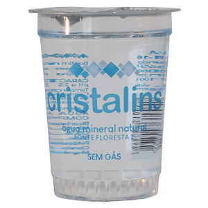 Copo de Água Mineral sem Gás 200ml com 48 Unidades | Cristalins
