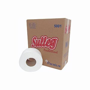 Papel Higiênico Rolão Folha Simples com 8 Rolos de 300m