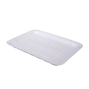 Bandeja de EPS Rasa FR03 Absorvente 18x24x02cm Branca | Fibraform