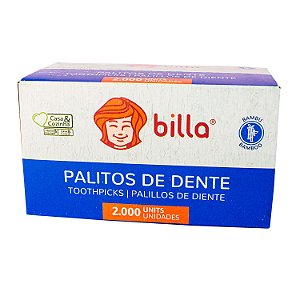 Palito de Dente a Granel com 2000 Unidades Billa
