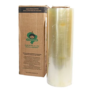 Plástico Filme de PVC 38cmx800m 0,009mm para Alimentos • Guarufilme