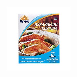 Assarápido Cozinha 41x33cm para Assar Carnes, Aves e Peixes Wyda