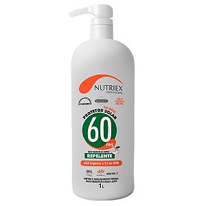 PROTETOR SOLAR NUTRIEX FPS60 COM REPELENTE 1L
