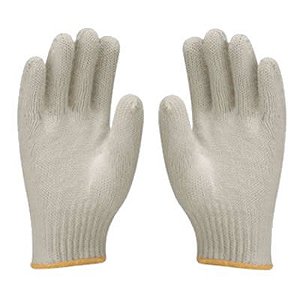 LUVA TRICOTADA EM ALGODÃO SEM PIGMENTO - CA 12408 - YELING