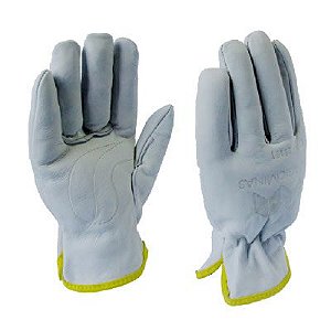 Luva de Segurança em Vaqueta com Reforço Palmar Punho 20 Cm