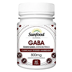 GABA 800mg - 60 Cápsulas | Sunfood