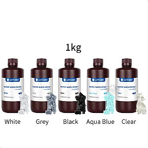 Resina 3D UV Lavável Anycubic Water-Wash Resin+ 1Kg