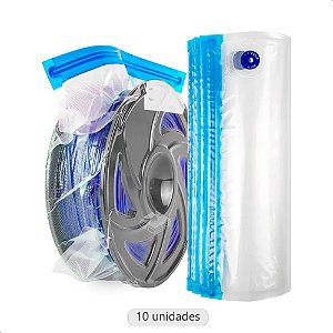 Saco De Armazenamento Zip Lock À Vácuo Para Filamento 3d 10x