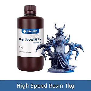 Resina 3D UV Anycubic High Speed Resin 1L - Gray