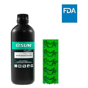 Resina 3D UV eSun DC100 Dental Cast Resin 1kg - Green